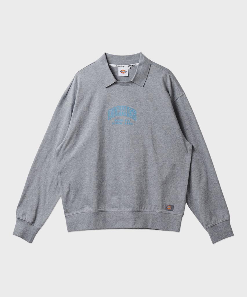 Dickies Тяжелый трикотаж Свободный с круглым вырезом Серый
