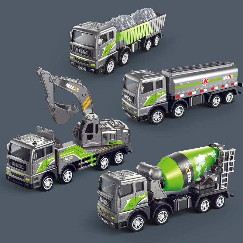 Металлическая инерционная инженерная игрушка-автомобиль