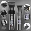 Hatteker Men's Hair Clipper Cordless Beard Trimmer T Trimmer Waterproof Haircutt Kit  Hairdressing Cape and Scissors
