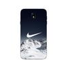 Чехол - Nike - Samsung Galaxy J7 2018 - Мягкий - Черный - Рисунок Mountain Fly