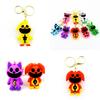 Smilingcritters Bobi Game Time 3 Cute Animal Keychain Big Mouth Monster Pendant Purple