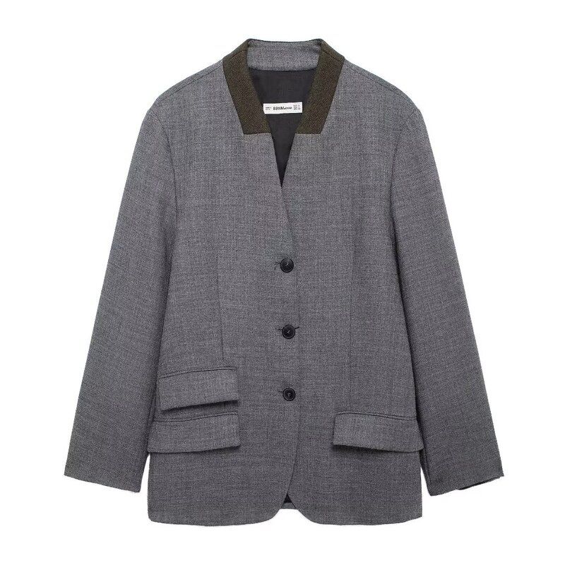 Fashion Style 2024 Fall and Winter New Women's Clothing Stylish Wool Long Sleeves Casual Suit Jacket 8916779