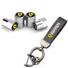 Car Tire Wheel Valve Caps Cover Suede Car Keychain Keyring for Ferrari F430 Stradale Roma 488 Spider SF90 Portofino F8 Superfast HS9