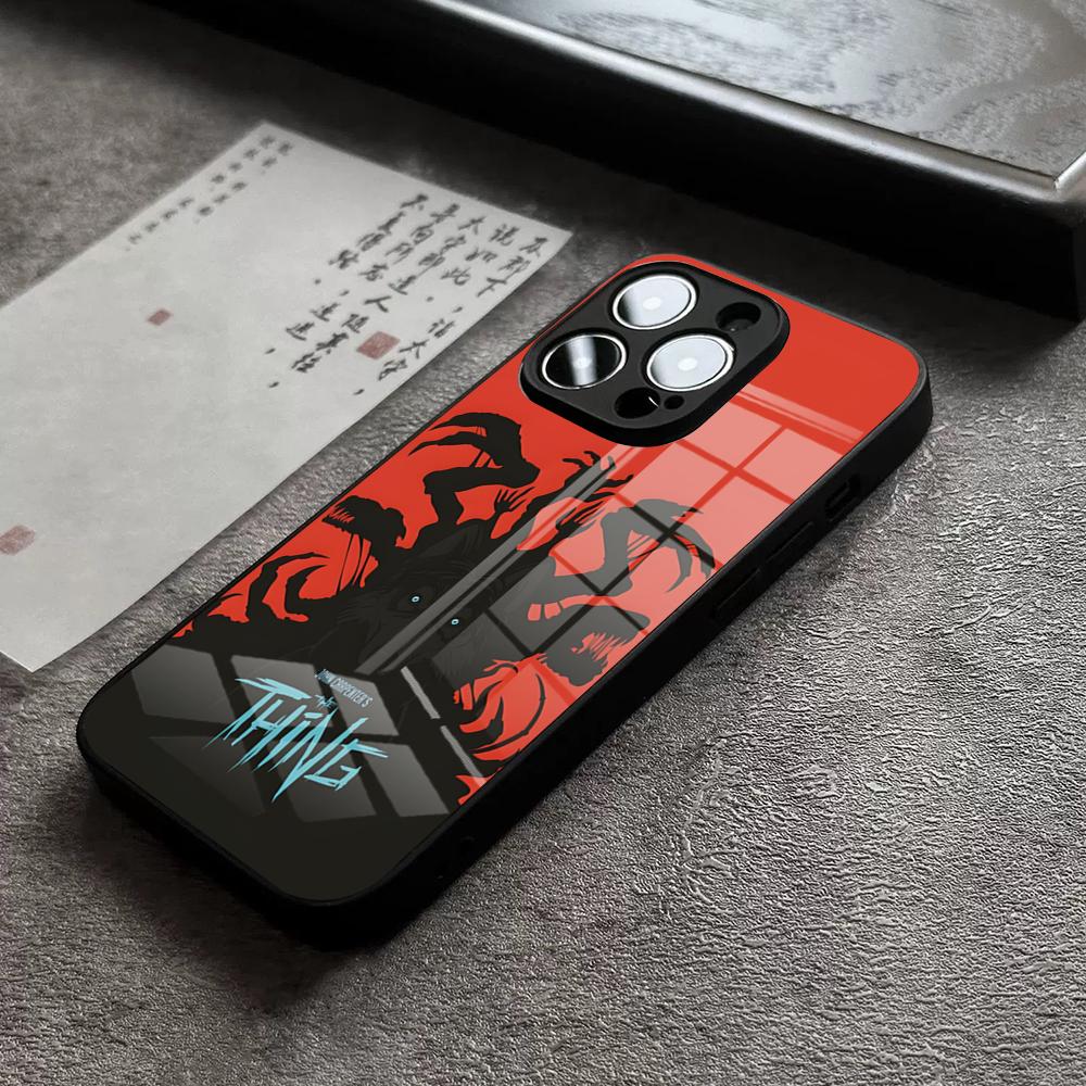 Чехол для телефона с изображением фильма «Т-вещь» для 17 Pro Max IPhone 16 Pro 15 12 11 13 Mini X XR XS 14 Plus SE Стеклянная крышка
