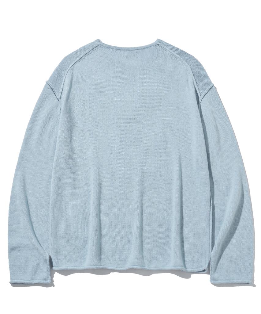 FILLUMINATE Flm Graphic Knit Pullover - Sky Blue