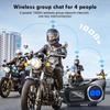 Y6X Bluetooth Motorcycle Intercom Helmet Headsets,BT 5.1 Wireless Communication Interphone Music Sharing 1000m For 4 Riders