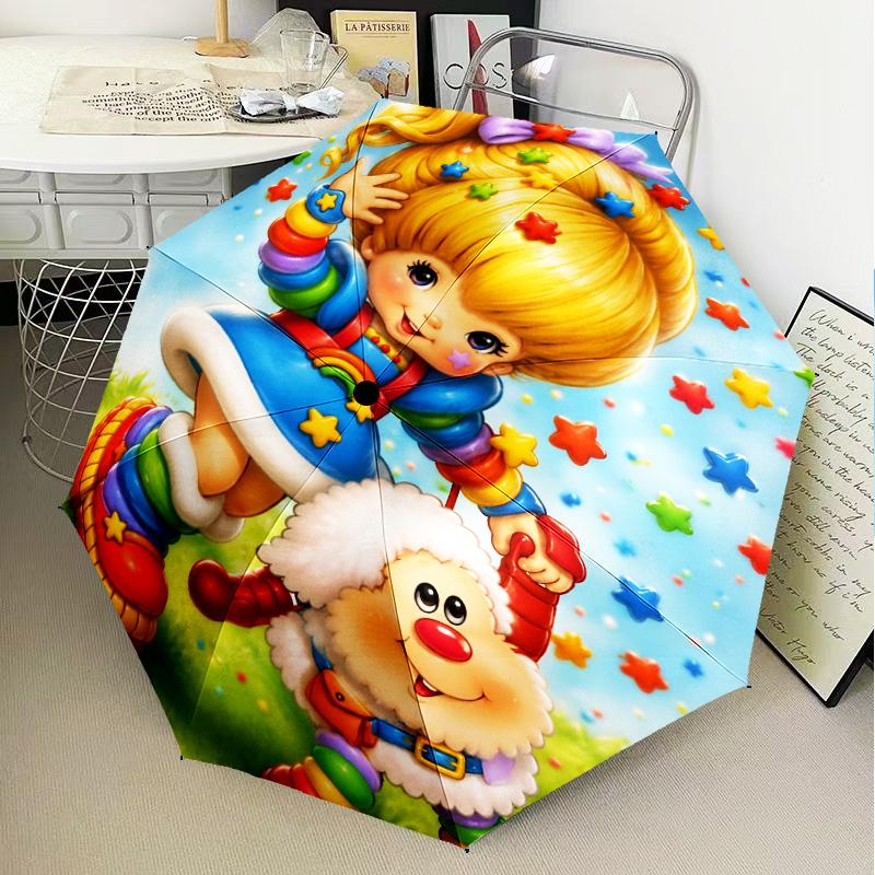 Rainbow Adventure Umbrella Folding umbrella, automatic umbrella 8-Frame for Travel, camping Use Gift for Halloween Christmas
