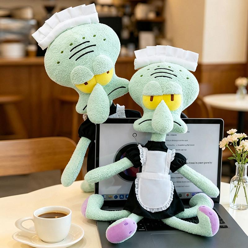 Peanuts Spongebob Plush Toy Cartoon Octopus Keychain Gift For Kids And Teens