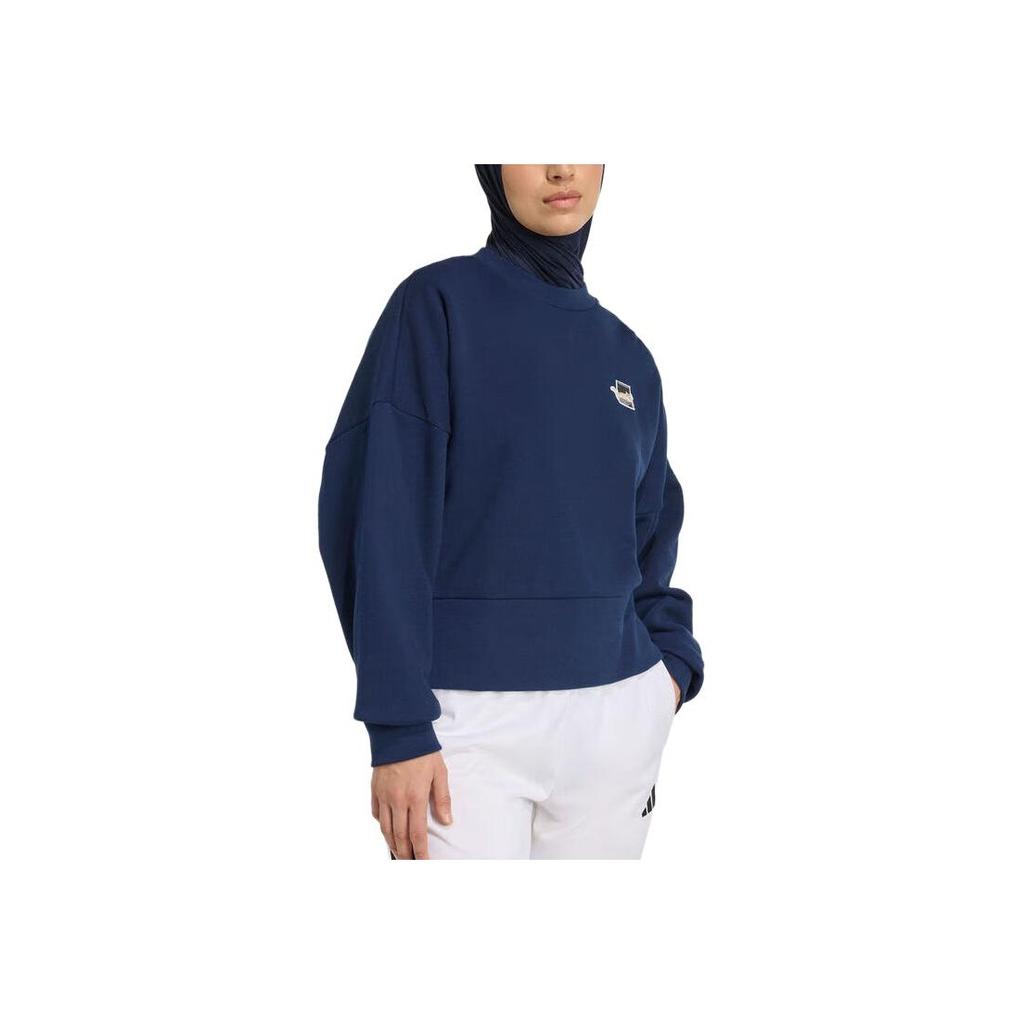 Adidas W Cat Sweat Pullover Round Neck Comfortable Sweatshirt Women Sweatshirt JV8406