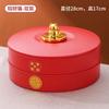 Фруктовая тарелка Бытовая Гостиная Кофейный столик Вращающаяся Коробка для хранения семечек и орехов Конфеты и закуски на китайский Новый год Помещенная тарелка для сухофруктов