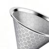 Многоразовый кофейный фильтр для кофемашины Chemex 6 8 10 чашек, конусный из нержавеющей стали, для ручного заваривания pour over, для дома