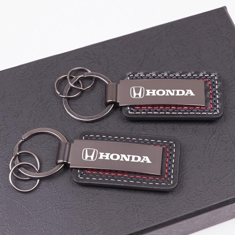 OBTLU1 Metal Car Key Ring Chain Keychain Buckle Pendant Gifts For Honda Civic Accord Fit CRV Jazz Odyssey Insight Legend HRV
