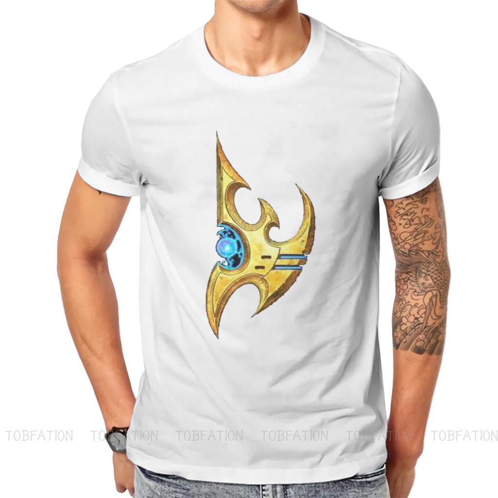 Футболка с дизайном расы из игры Starcraft Винтажная Графическая Мужская Одежда Топы Большой Хлопковая Футболка с Круглым Вырезом