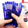 4/8 Pcs 4 Colors Erasable Gel Pen Ink Blue Red Black Ink Magic Writing Neutral Pen Student Stationery Multifunction Pen 0.5mm Writing Fluently
