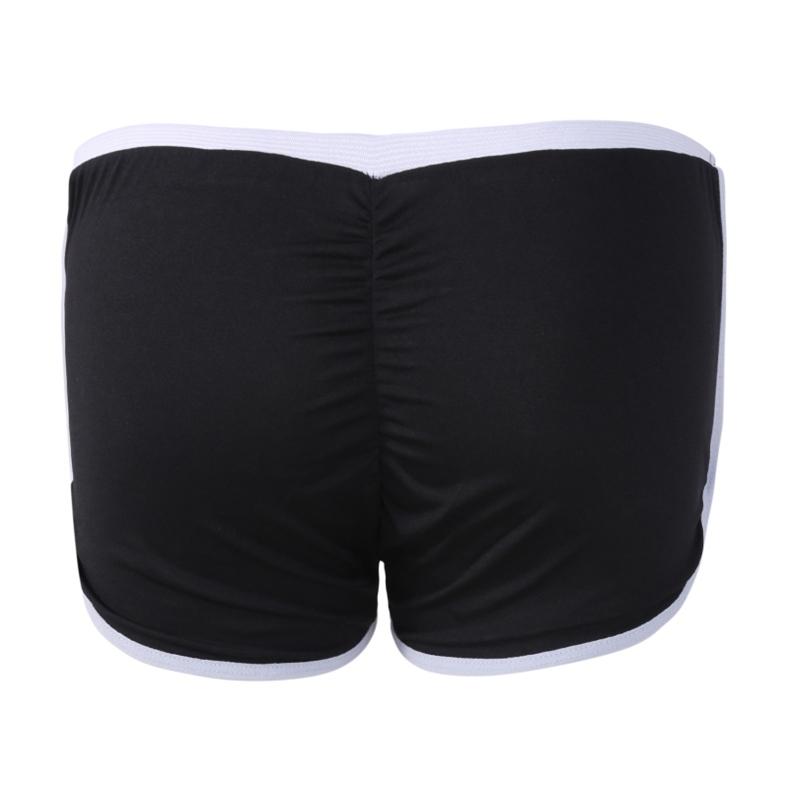 Summer Sexy Solid Color Low Waist Sports Running Hip Shorts