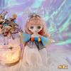 16 см 3D Комиксные Глаза Девочка Принцесса BABI Кукла Игрушки 1/8 BJD Суставы Подвижные Красивая Одежда Белая Кожа Детские Игрушки для Переодевания Подарки