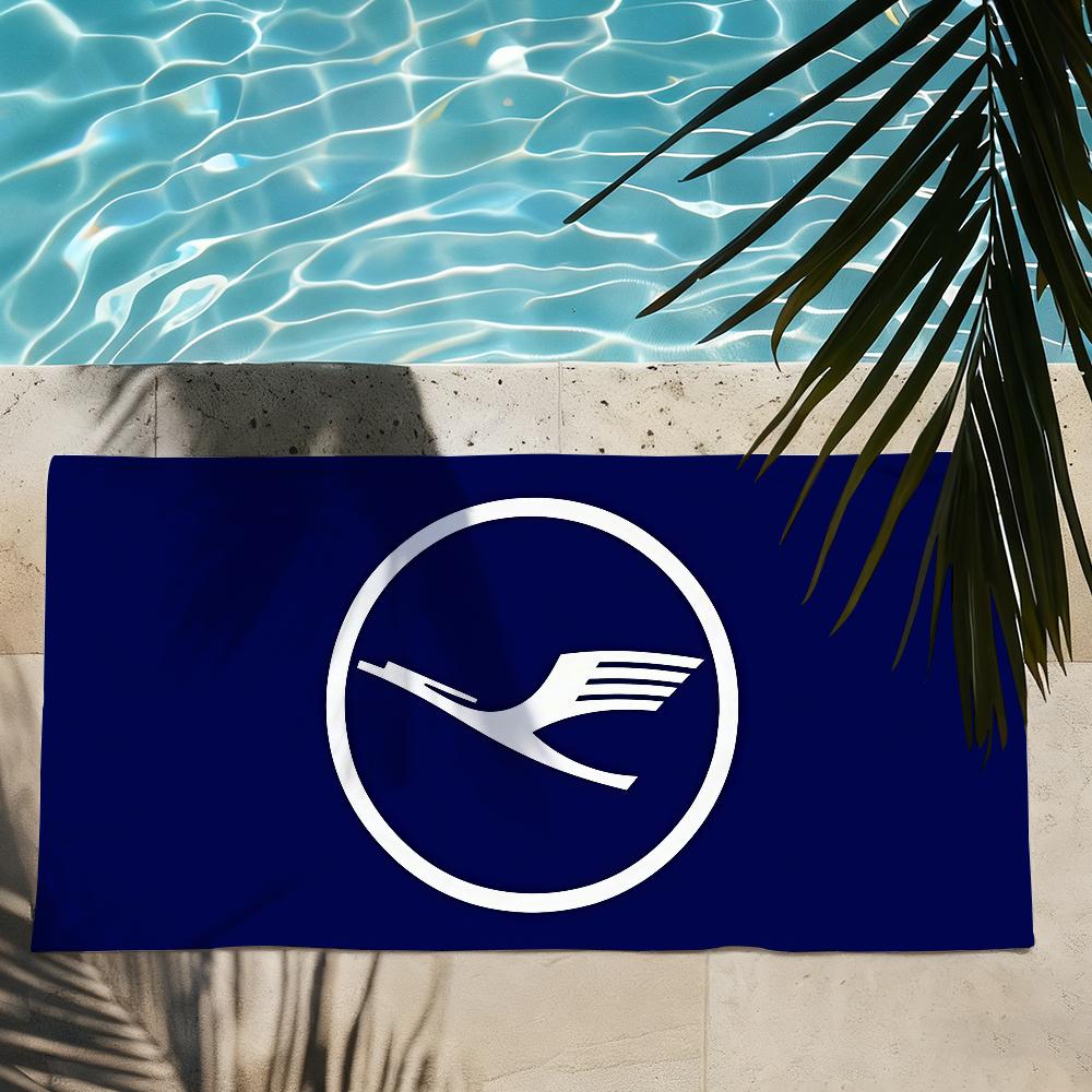 Модный принт L-Lufthansa Полотенце для сушки Полотенце для ванны Применимо для легкого плавания Кемпинга Йоги Пляжа Вне