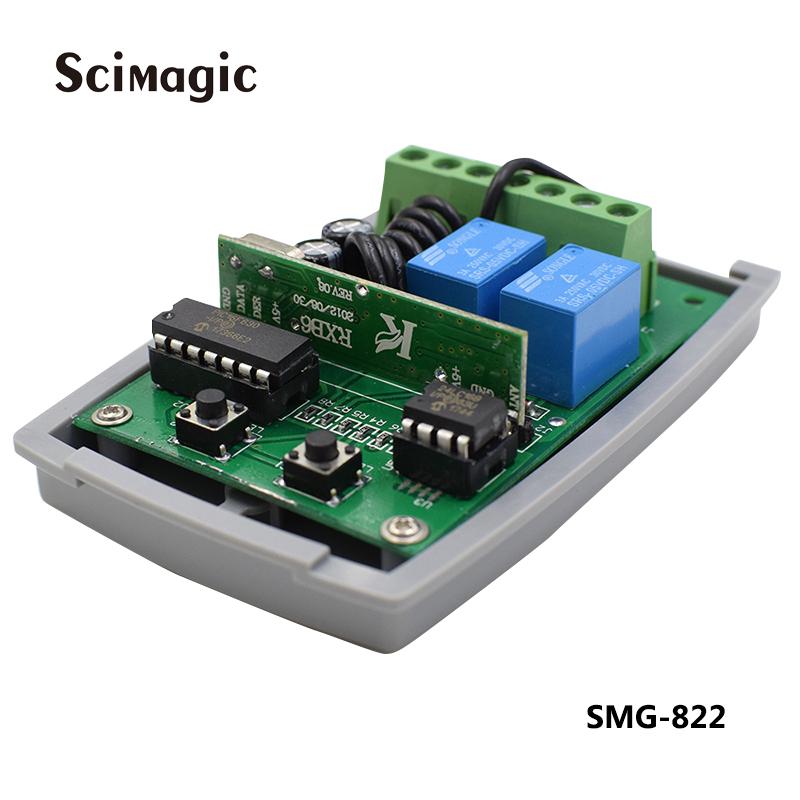 Garage Door remote control receiver 433.42MHz 2 channel 433.92MHz Automatic curtain receiver