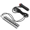 12V Lighter Adapter Car-Styling Auto Atmosphere Lamps 2pcs Car LED Dash Floor Foot Strip Light Interior Decorative Lamp