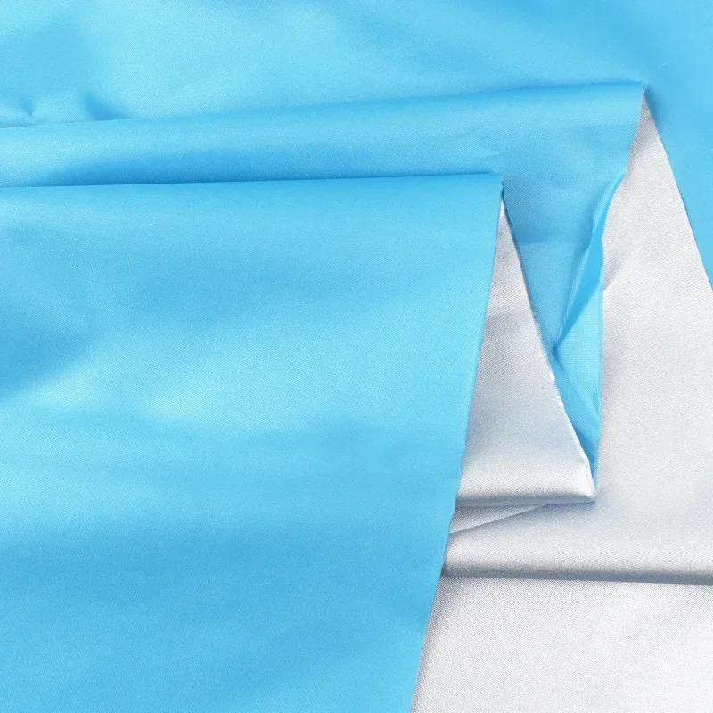 1-5Meters*148cm 190T Meetee Thin Waterproof Fabric Outdoor Sunscreen Sunshade Silver-coated Ripstop Umbrella Cloth Tent Material