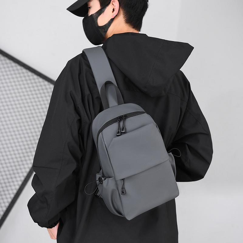 Сплошная цветная нагрудная сумка, мужская сумка через плечо, водоотталкивающая сумка через плечо