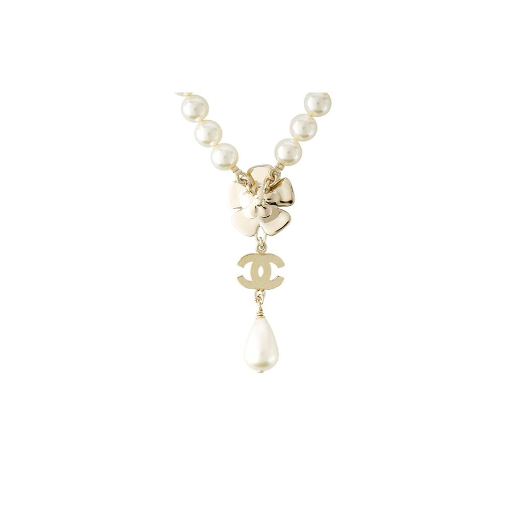 Chanel Металлические Ожерелья Женские Белые ABA699-B10750-NN572