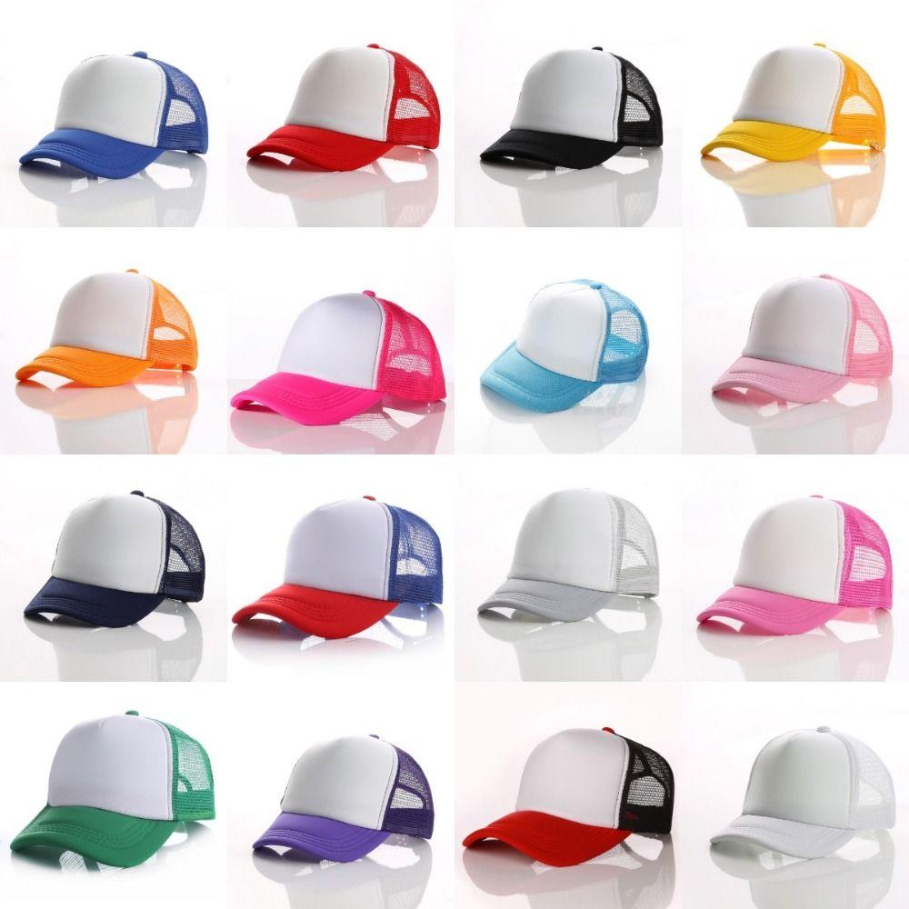 Регулируемые козырьки шляпа дышащая сетка хип-хоп шляпы разноцветная утиный язычок сетчатая кепка для малышей