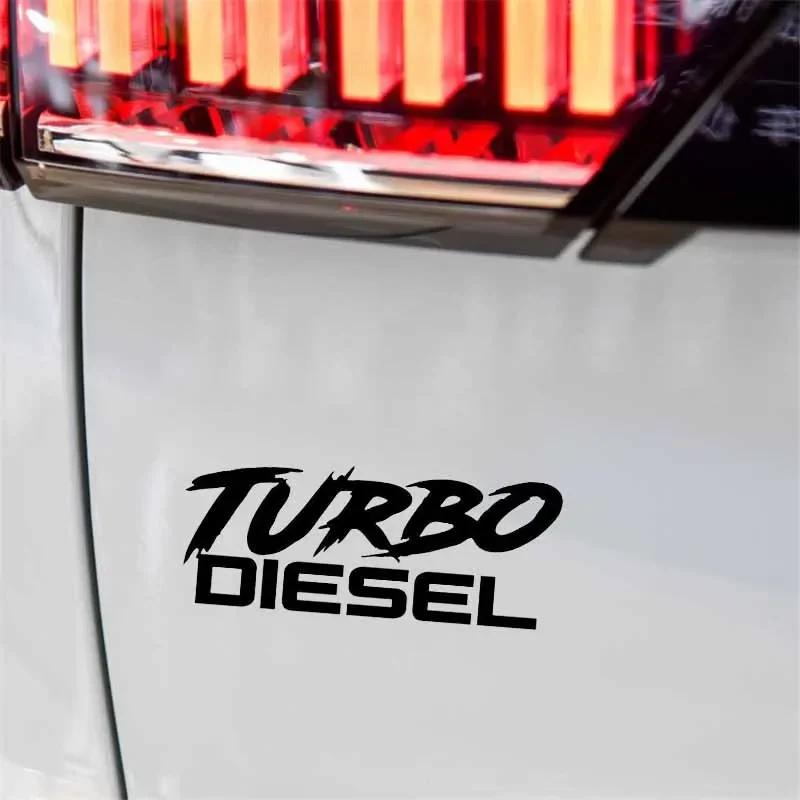Funny Car Sticker Turbo Diesel Boosted Decor Waterproof Vinyl Decal for Chevrolet Aveo Opel Astra Mitsubishi,13cm*5cm li2