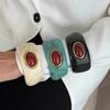 Exaggerated Resin Acrylic Bracelet Irregular Chunky Cuff Geometric Wide Bangle  Women
