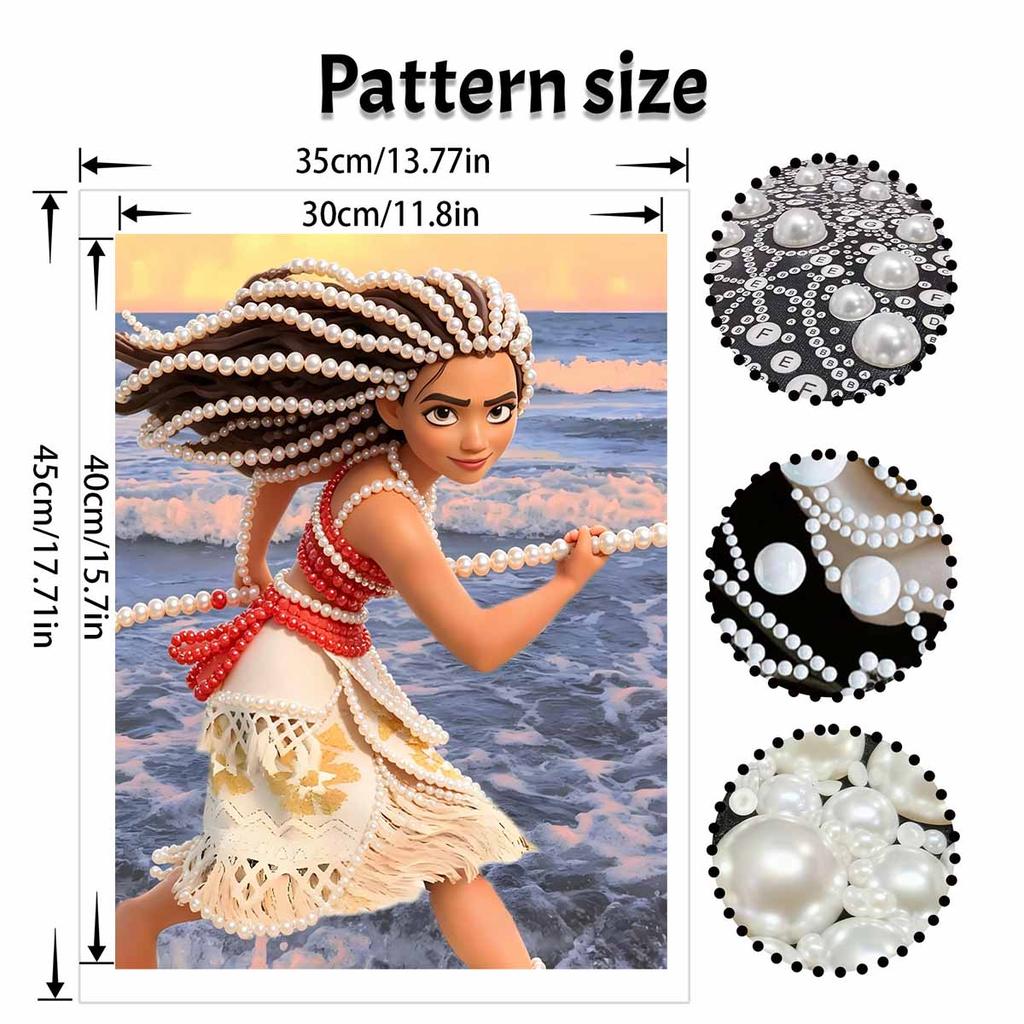 Disney Moana Творческий набор для жемчужной живописи 5D DIY Мозаика с жемчужной вышивкой Набор для вышивки крестом для домашнего декора