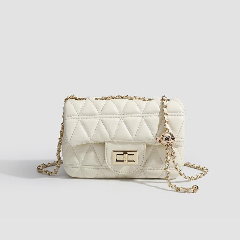 Fashionable and stylish small square bag for women, 2024 spring/summer new versatile quilted crossbody bag, Korean version women's bag