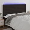 VidaXL LED Headboard Bedroom Furniture Double Bed Accessory Head of Bed Frame Interior Black 3122572