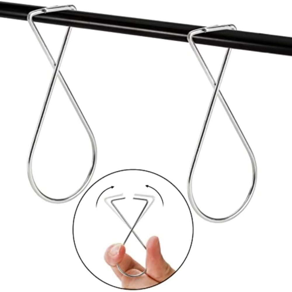 50Pcs/Set Heavy Duty Ceiling Hook Clips Rust Proof T-bar Drop Ceiling Clip Home Decor
