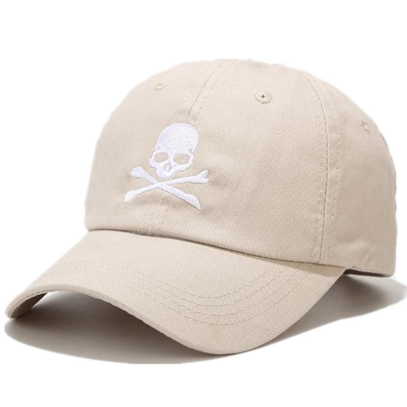 New Unisex Cotton Cap SKULL Embroidery Fashion Baseball Cap Men Women Adjustable Casual Outdoor Streetwear Sports Hat