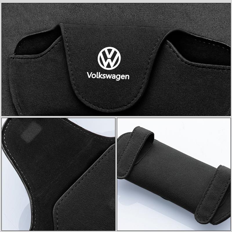 T23-Car Glasses Box Sun Visor Glasses Holder Sunglasses Case For Volkswagen VW T5 Amarok 2013 Passat Golf 4 5 6 7 MK4 MK7VSOA1