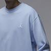 Jordan Essentials Solid Crew Neck Sweatshirt Men Tops Light-Teal FQ1865-425