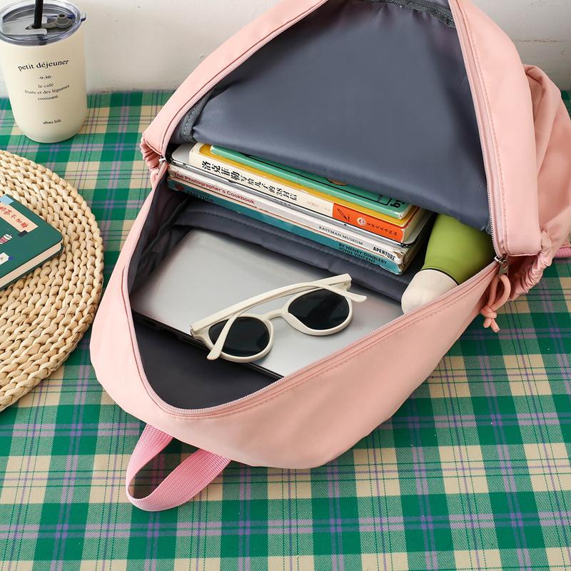 Рюкзак из трех предметов, набор цветных блоков, студенческий школьный рюкзак, женский рюкзак большой вместимости, сумка для письма с сумкой для ручек