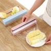 Solid Color Food Film Wrap Dispenser Cling Holder Cutter Storage Kitchen
