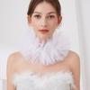 Layered Mesh Puffy Collar Tulle Scarf Palace Neck Ruff Collar Decorative Fake Collar Necklace Clown Cosplay Costume Props