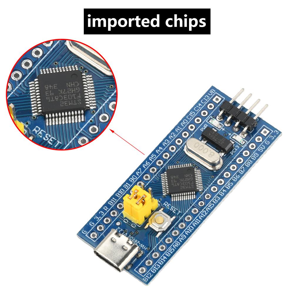 STM32F103C8T6 STM32 Минимальная системная плата для разработки Учебное ядро с портом Type C