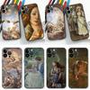 Чехол для телефона для iPhone 14 13 12 11 PRO MAX Apple 16 7 15 8 SE Plus X XS MAX Plus Funda Case Shell Capa Ренессансная масляная живопись