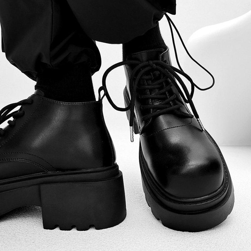 Men Women Martin Boots Autumn Winter Casual Ankle Boots Non‑Slip Wear‑Resistant Lace‑Up Shoes Outdoor Daily Footwear