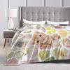 Cat Meme Photos Warm Blanket  Child Plush Throw Blanket Fluffy Couch Chair Flannel Bedspread Sofa Bed Cover