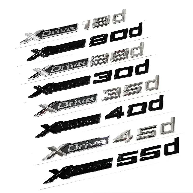 3D Новый Xdrive 20d 30d 35d 40d 50d 20i 25i 30i Автомобильный Значок на Крыло Наклейка на Багажник Для BMW X1 X3 X4 X5 X6 X7 Логотип Аксессуары