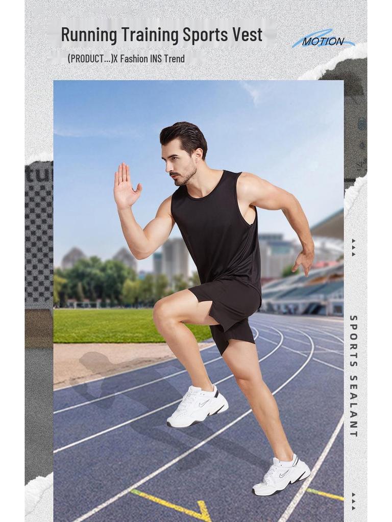 Men's Quick-Dry Summer Fitness Vest: Plus Size, Loose Fit for Running and Basketball