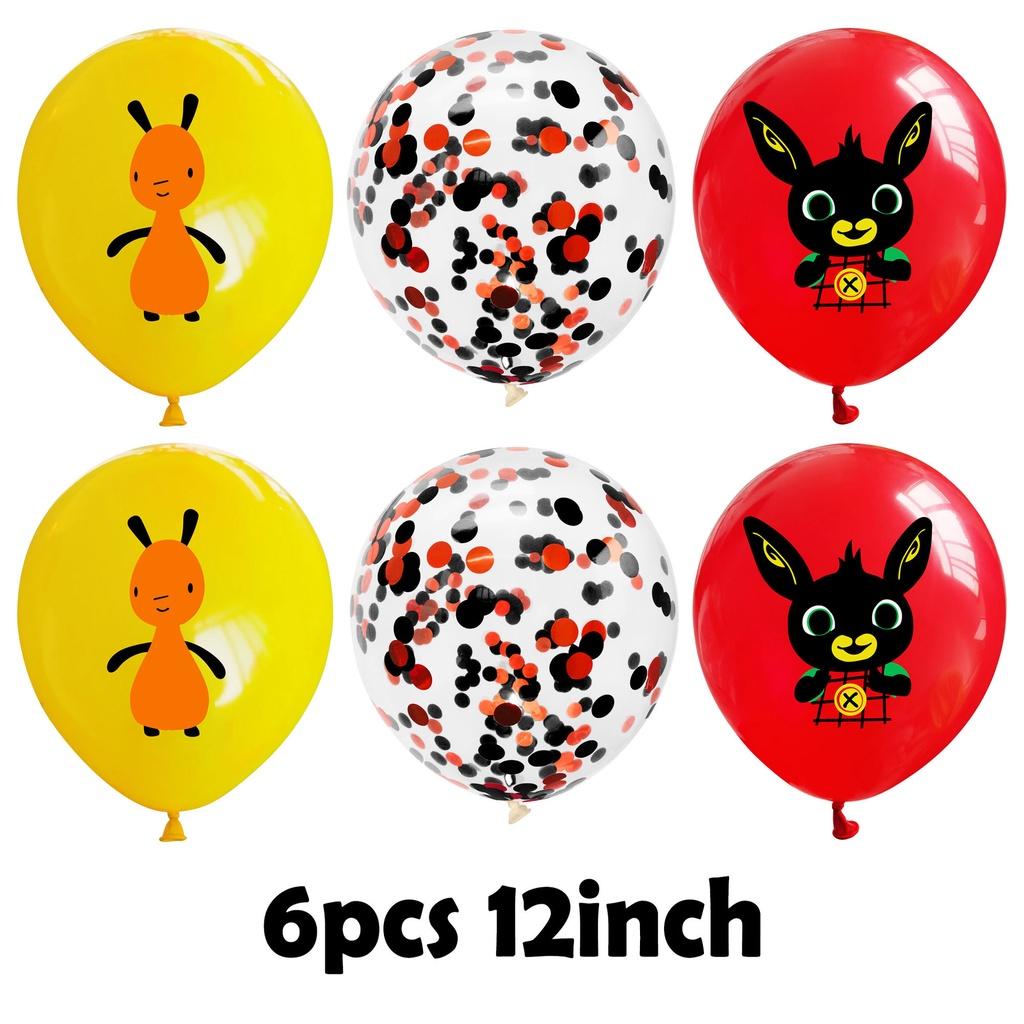 Bunny Kids Bing Birthday Party Supplies Decor Balloon Banner Cupcake Topper Prop