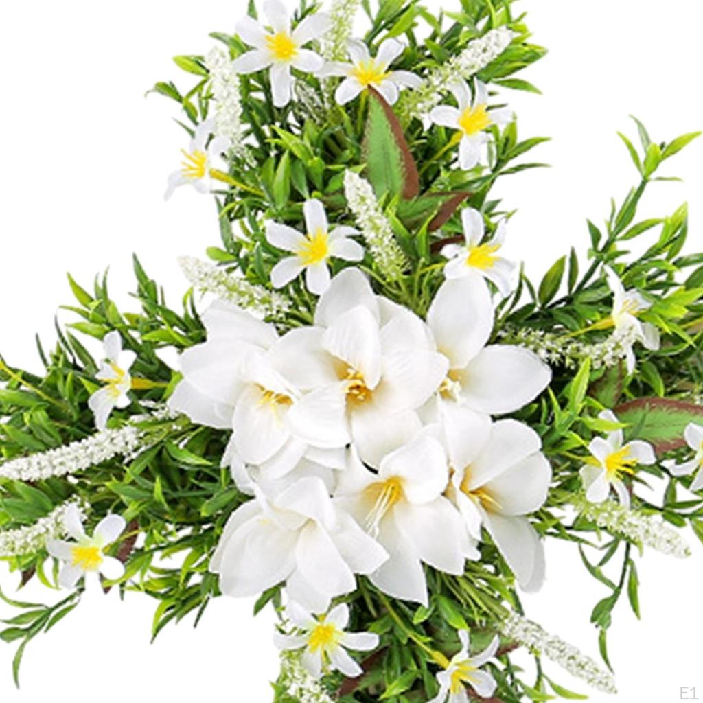 Пасхальный лилейный крестовый венок, гирлянда, имитация цветка, украшение для входной двери для прихожей