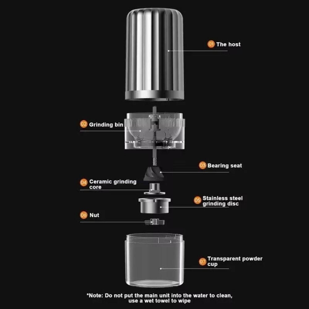 Беспроводная Кофемолка Экономичная Кофемолка для Кофейных Зерен Электрическая Кофемолка для Кофейных Зерен Путешествия