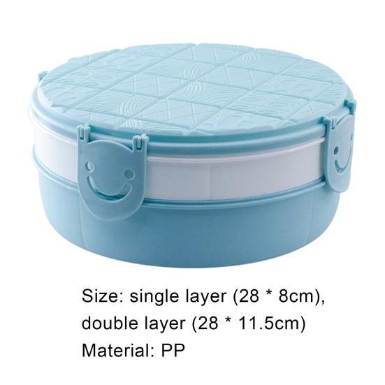 Food Grade Storage Tray with Lid High Quality Round Candy Appetizer Fruit Divider