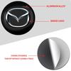 4PCS Car Wheel Center Hub Caps Covers Sticker Decals For Mazda 3 Bk 6 G Gh Cx3 6 Gj 626 Demio 323 Cx-5 Cx-7 Cx9 Cx8 Cx30 Mx-5 FF24